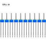 LMDZ 3Size 10Pcs/ Set Durable Double Twin Needles Pins Twin Stretch Machine Needles Mix Size 2.0/90 3.0/90 4.0/90 with Box