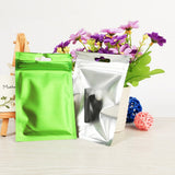 4 Colors 8*13cm/10*18cm/9*15cm Foil Food Packaging Bag Heat Seal Aluminum Foil Ziplock Bags Flat Zip Lock Package Bag Food Grade