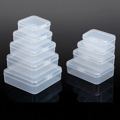 BalleenShiny Wholesale Packaging Small Box Chip Box Storage Transparent Plastic Small Product PP Material Candy Gadgets Box