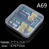 BalleenShiny Wholesale Packaging Small Box Chip Box Storage Transparent Plastic Small Product PP Material Candy Gadgets Box
