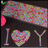 504pcs/sheet 6mm Rhinestones DIY Scrapbooking Stickers DIY Crafts supplies Sticker Sewing Fabric Nail Art Phone Decoration-q