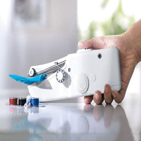 2017 Mini Portable Handheld sewing machines Stitch Sew needlework Cordless Clothes Fabrics Electric Sewing Machine Stitch Set