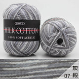 23Colors 50g Double Knitting Crochet Milk Soft Baby Cotton Wool Yarn Hand Knitted Yarn DIY Craft Knit Sweater Scarf Hat