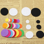 200pcs Artificial Non Woven Felt Fabric Round Felt Eco-Friendly Cloth Felts DIY Bundle For Sewing Dolls Scrapbook Patches Crafts