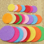 200pcs Artificial Non Woven Felt Fabric Round Felt Eco-Friendly Cloth Felts DIY Bundle For Sewing Dolls Scrapbook Patches Crafts