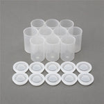 KiWarm 10Pcs Practical Empty Bottle 35mm Film Cans Canisters Containers Watercolor Paint Pigment Box Plastic Palette DIY Craft