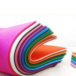 40pcs/lot 15x15cm Non Woven Felt Fabric 1mm Thickness Cloth Felts DIY Bundle For Sewing Handmade Scrapbook Crafts Accessories