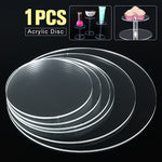 3mm Clear Extruded Acrylic Circle Earrings With Hole Acrylic Discs Beads  Plexiglass For picture frames DIY Craft CD racks