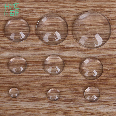 Fashion 10-50pcs/Lot 3D Transparent Round Cabochon Clear Epoxy  Circles For Bottle Caps Craft DIY Supplies Free Shipping