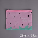 Cactus Strawberry unicorn PVC file bag pencil case file folder documents filling bag office school suppllies stationery bag