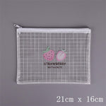 Cactus Strawberry unicorn PVC file bag pencil case file folder documents filling bag office school suppllies stationery bag