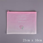 Cactus Strawberry unicorn PVC file bag pencil case file folder documents filling bag office school suppllies stationery bag