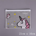 Cactus Strawberry unicorn PVC file bag pencil case file folder documents filling bag office school suppllies stationery bag