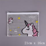 Cactus Strawberry unicorn PVC file bag pencil case file folder documents filling bag office school suppllies stationery bag