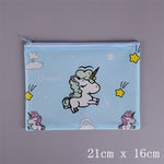 Cactus Strawberry unicorn PVC file bag pencil case file folder documents filling bag office school suppllies stationery bag