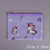 Cactus Strawberry unicorn PVC file bag pencil case file folder documents filling bag office school suppllies stationery bag