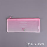 Cactus Strawberry unicorn PVC file bag pencil case file folder documents filling bag office school suppllies stationery bag