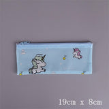 Cactus Strawberry unicorn PVC file bag pencil case file folder documents filling bag office school suppllies stationery bag