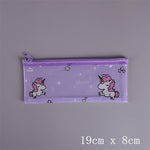 Cactus Strawberry unicorn PVC file bag pencil case file folder documents filling bag office school suppllies stationery bag