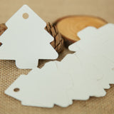 Card label 50pcs DIY Kraft Christmas Tree Shape Hang tag Christmas Party Deco Paper Cards Gift tag Craft Paper 5.5*5.4cm D2