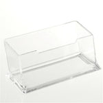 Clear Note Holder Desktop Business Card Holder Desk Office Organizer Display Stand Acrylic Office Supplies Desk