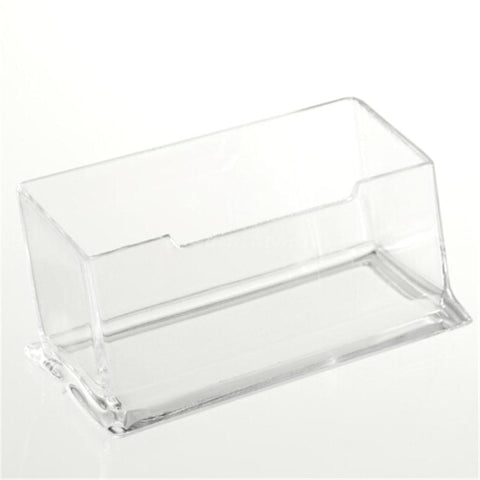 Clear Note Holder Desktop Business Card Holder Desk Office Organizer Display Stand Acrylic Office Supplies Desk