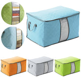 Portable and durable cloth container storage bag non-woven bed bag storage bag bamboo clothing bedding storage bag student