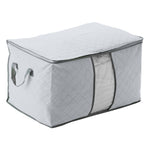 Portable and durable cloth container storage bag non-woven bed bag storage bag bamboo clothing bedding storage bag student