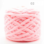 NEW 100G 1 ply Soft milk cotton polyester blended yarn Chunky chenille hand Knitting Crochet baby yarn knit hat scarf slippers