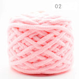 NEW 100G 1 ply Soft milk cotton polyester blended yarn Chunky chenille hand Knitting Crochet baby yarn knit hat scarf slippers