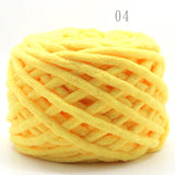 NEW 100G 1 ply Soft milk cotton polyester blended yarn Chunky chenille hand Knitting Crochet baby yarn knit hat scarf slippers