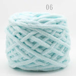 NEW 100G 1 ply Soft milk cotton polyester blended yarn Chunky chenille hand Knitting Crochet baby yarn knit hat scarf slippers