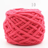 NEW 100G 1 ply Soft milk cotton polyester blended yarn Chunky chenille hand Knitting Crochet baby yarn knit hat scarf slippers