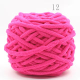 NEW 100G 1 ply Soft milk cotton polyester blended yarn Chunky chenille hand Knitting Crochet baby yarn knit hat scarf slippers