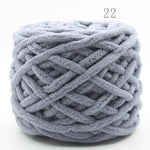 NEW 100G 1 ply Soft milk cotton polyester blended yarn Chunky chenille hand Knitting Crochet baby yarn knit hat scarf slippers