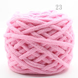 NEW 100G 1 ply Soft milk cotton polyester blended yarn Chunky chenille hand Knitting Crochet baby yarn knit hat scarf slippers