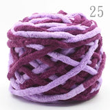 NEW 100G 1 ply Soft milk cotton polyester blended yarn Chunky chenille hand Knitting Crochet baby yarn knit hat scarf slippers