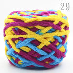 NEW 100G 1 ply Soft milk cotton polyester blended yarn Chunky chenille hand Knitting Crochet baby yarn knit hat scarf slippers