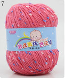 High Quality Baby Cotton Cashmere Yarn For Hand Knitting Crochet Worsted Wool Thread Colorful Eco-dyed Needlework