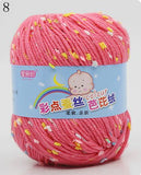 High Quality Baby Cotton Cashmere Yarn For Hand Knitting Crochet Worsted Wool Thread Colorful Eco-dyed Needlework