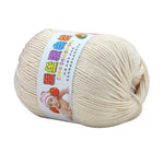 Soft Natural Smooth Baby Cashmere Silk Wool Hand Knitting Crochet Yarn Ball Sewing Wool Gift Wool Blended Yarn for DIY Sweater