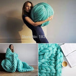 ZENGIA Super Bulky Arm Knitting Wool Roving Knitted Blanket Chunky Wool Yarn Super Thick Yarn For Knitting/Crochet/Carpet/Hats