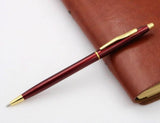 OFFICE STUDENT PEN Classic design Navy RED 0.7 Nib Metal Ballpoint Pen