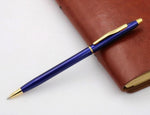 OFFICE STUDENT PEN Classic design Navy RED 0.7 Nib Metal Ballpoint Pen