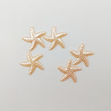 100pcs Hot Sell Starfish Beads Half Beads Diy Crafts Supplies Make Findings Handmade Brads Crafts For  Cloth Accessories 19mm