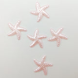 100pcs Hot Sell Starfish Beads Half Beads Diy Crafts Supplies Make Findings Handmade Brads Crafts For  Cloth Accessories 19mm