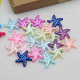 100pcs Hot Sell Starfish Beads Half Beads Diy Crafts Supplies Make Findings Handmade Brads Crafts For  Cloth Accessories 19mm