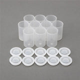 10Pcs Multifunction Empty Bottle 35mm Film Cans Canisters Containers Watercolor Paint Pigment Box Palette DIY Craft