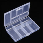 Multifunction Jewelry Organizer Storage Box Case Plastic Transparent Coin Pill Jewelry Storage Box Case Organizer Tool