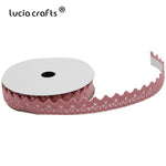 2yards/lot 15mm Pink,Blue,White,Ivory Adhesive Tape Cotton Fabric Lace Tape Sticker DIY Scrapbooking Crafts I1007